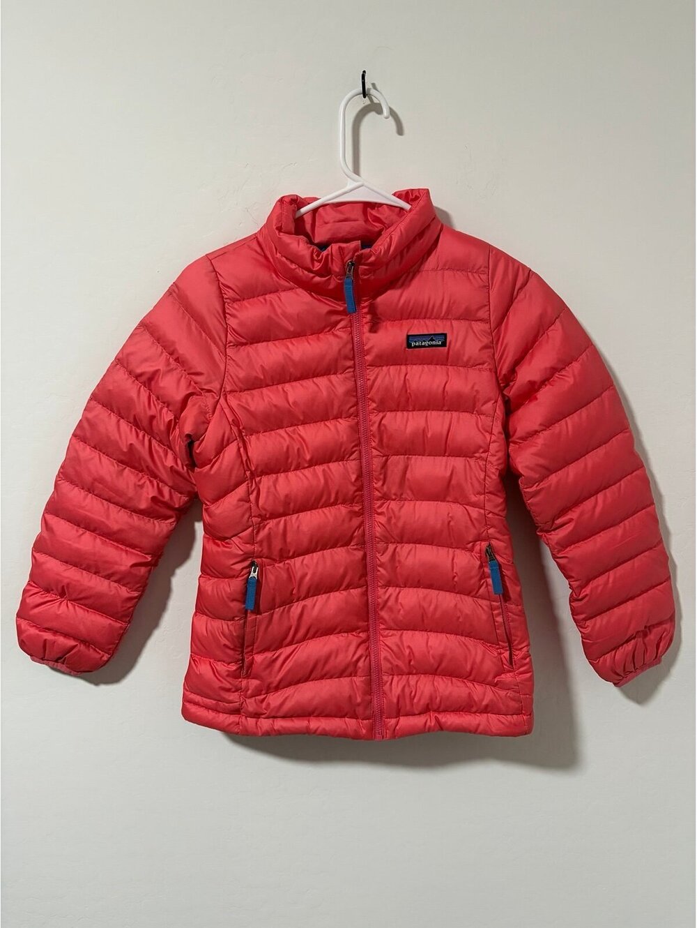 Patagonia pink Down Sweater Puffer Coat Jacket - Kids size large 12